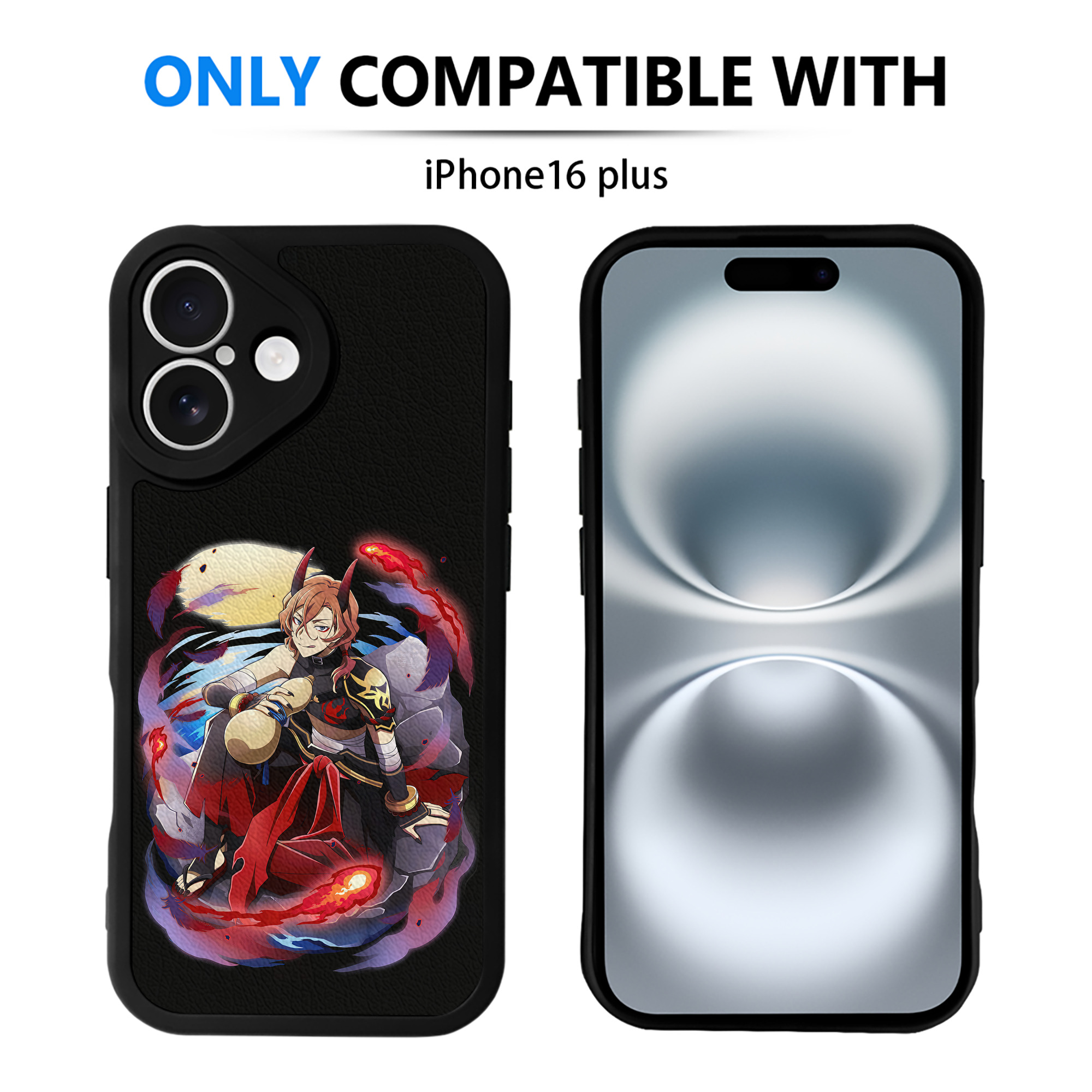 （画像用） 文豪ストレイドッグス Bungo Stray Dogs 【iPhone 16シリーズ対応】シリコンスマホケース（レザー調） 材質：シリコン